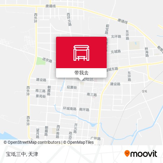 宝坻三中地图