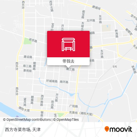 西方寺菜市场地图