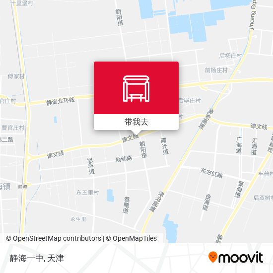 静海一中地图