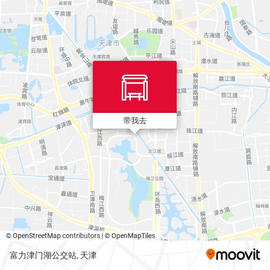富力津门湖公交站地图