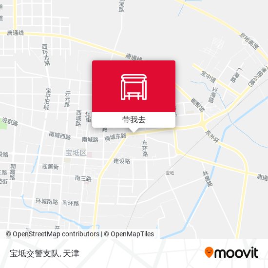 宝坻交警支队地图