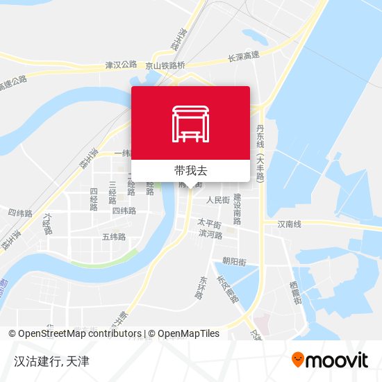 汉沽建行地图