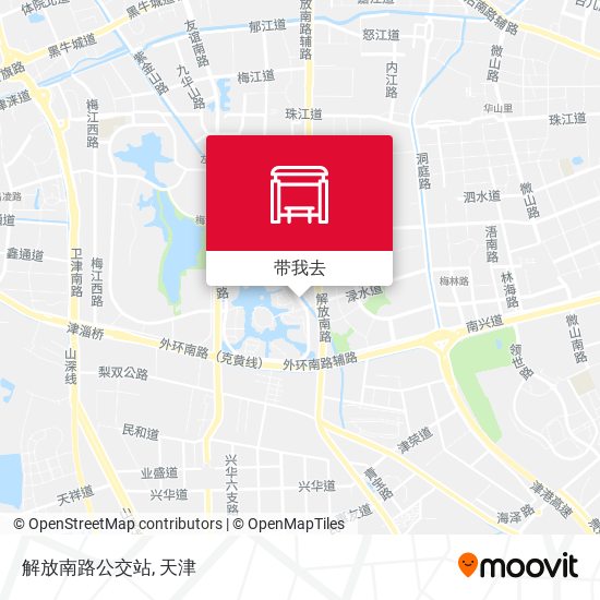 解放南路公交站地图