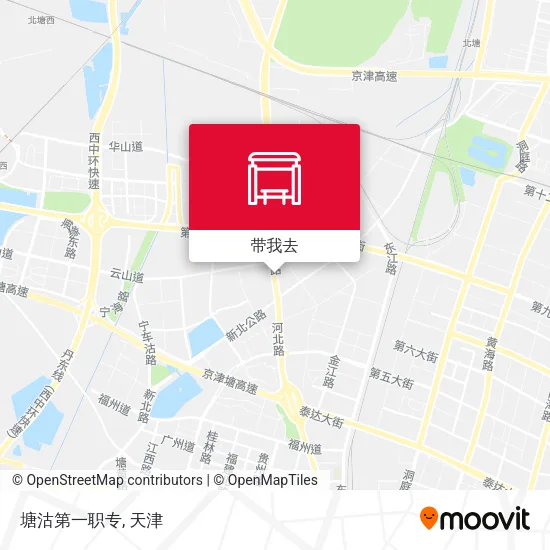 塘沽第一职专地图