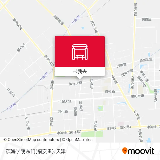 滨海学院东门(福安里)地图