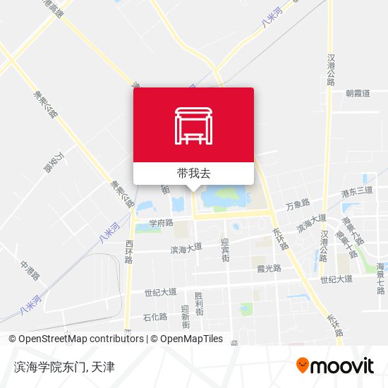 滨海学院东门地图