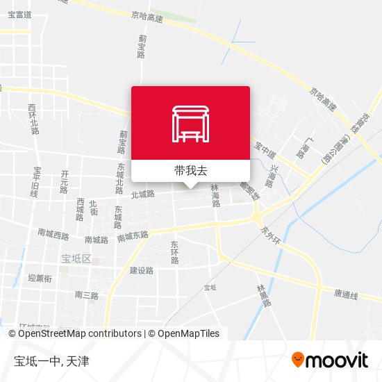 宝坻一中地图