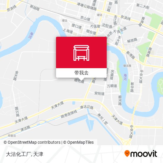 大沽化工厂地图