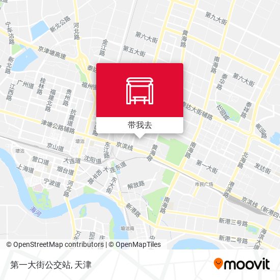 第一大街公交站地图