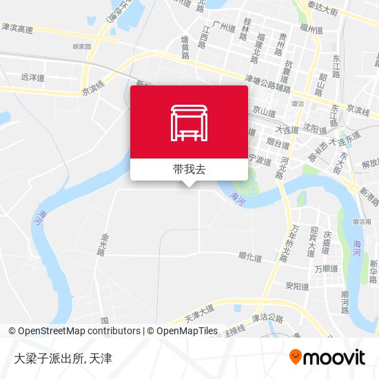 大梁子派出所地图