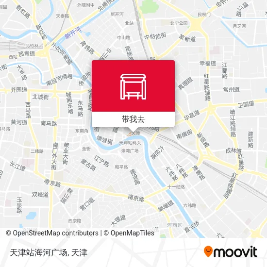 天津站海河广场地图