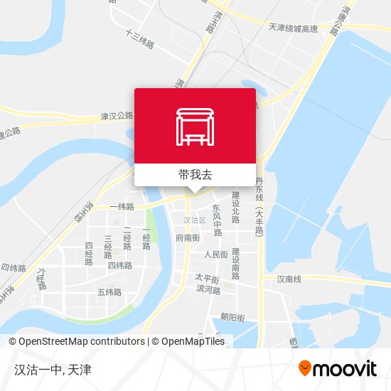 汉沽一中地图