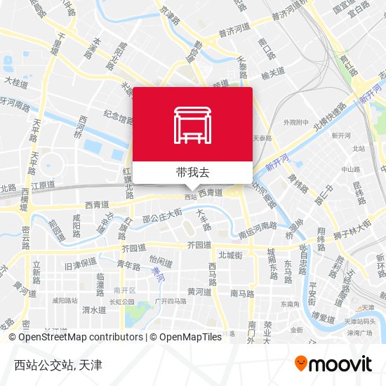 西站公交站地图