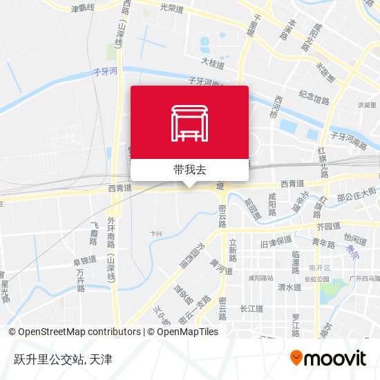 跃升里公交站地图