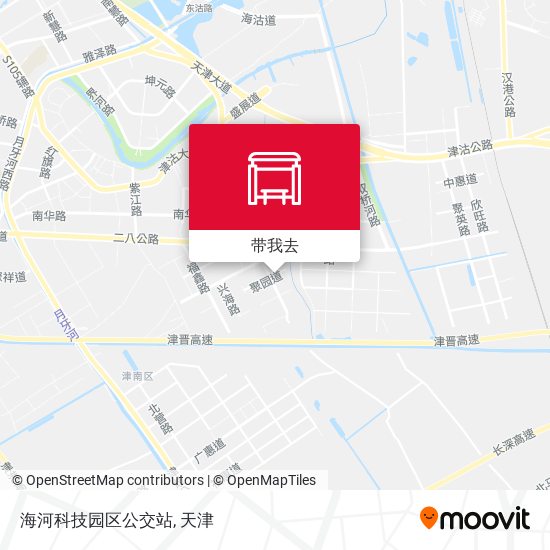 海河科技园区公交站地图