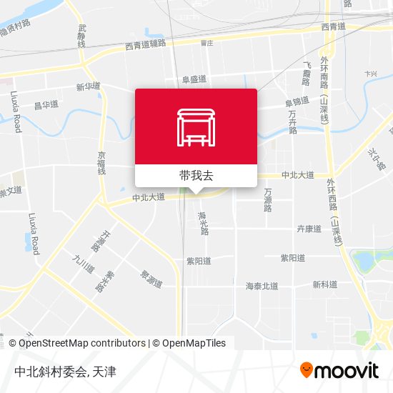 中北斜村委会地图