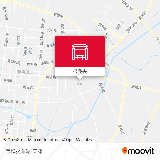宝坻火车站地图