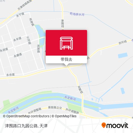 津围路口九园公路地图