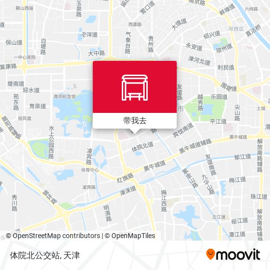 体院北公交站地图