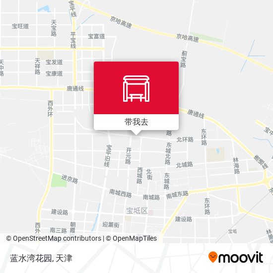 蓝水湾花园地图
