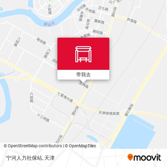 宁河人力社保站地图