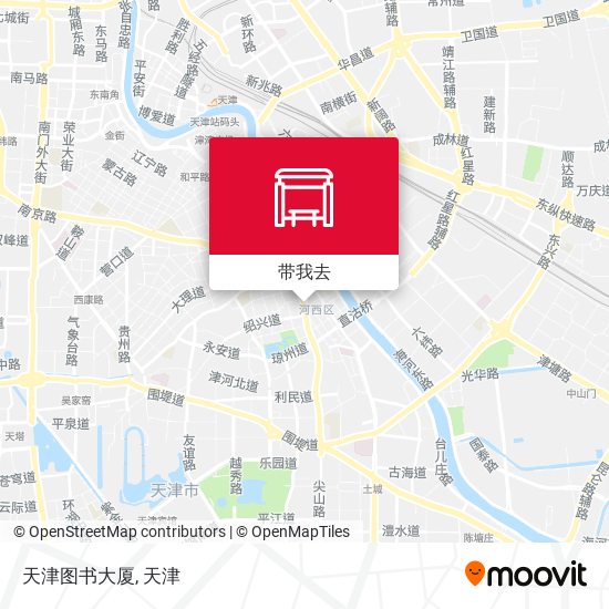 天津图书大厦地图