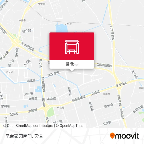 昆俞家园南门地图