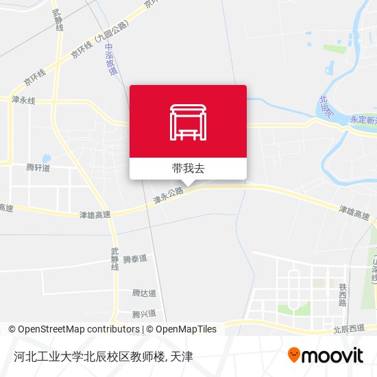 河北工业大学北辰校区教师楼地图