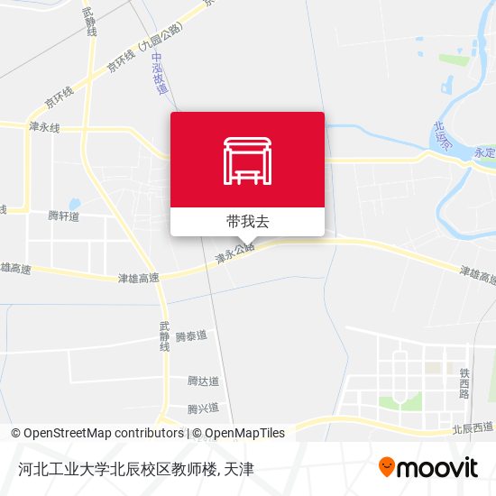河北工业大学北辰校区教师楼地图