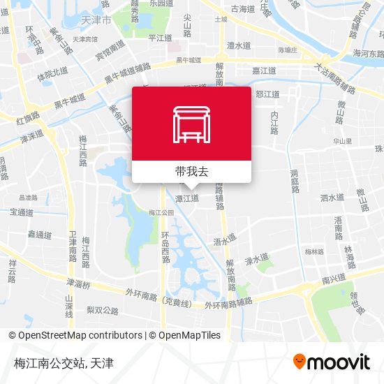 梅江南公交站地图