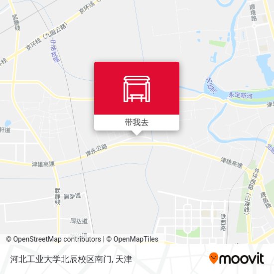 河北工业大学北辰校区南门地图