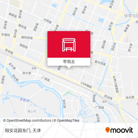 颐安花园东门地图