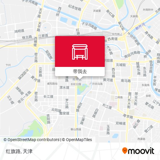 红旗路地图