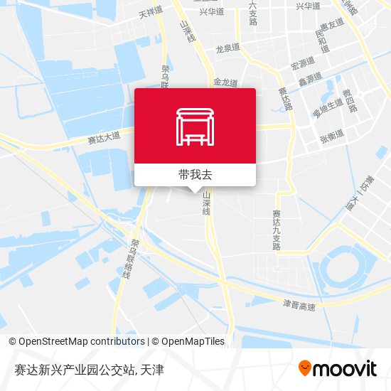 赛达新兴产业园公交站地图