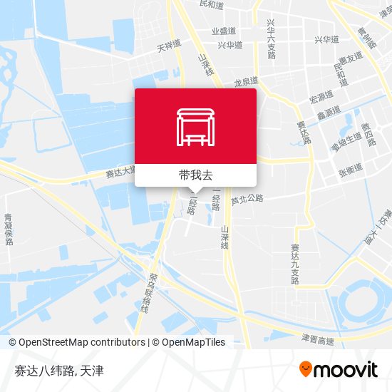 赛达八纬路地图