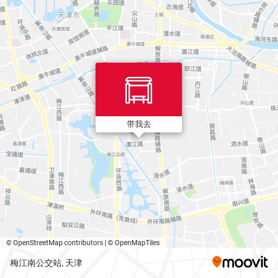 梅江南公交站地图