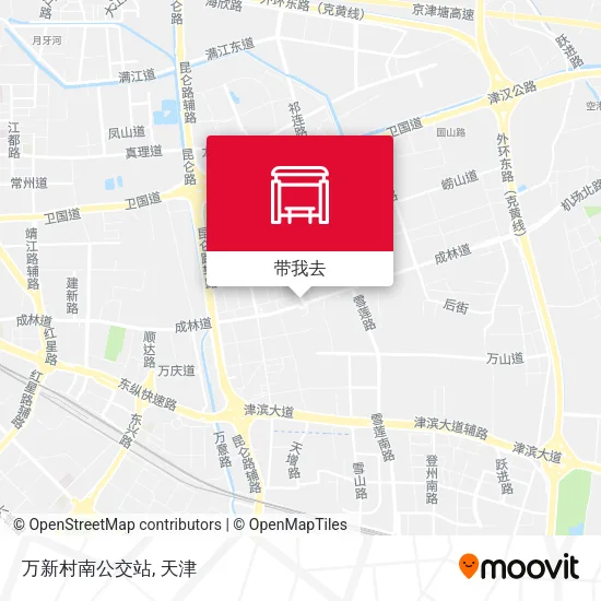 万新村南公交站地图