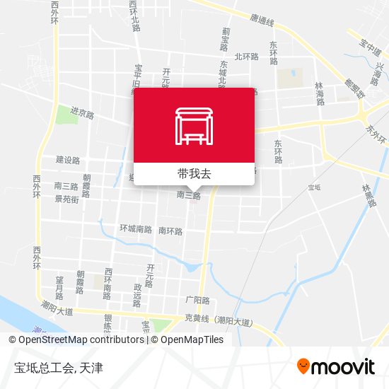 宝坻总工会地图