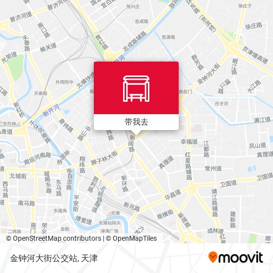 金钟河大街公交站地图