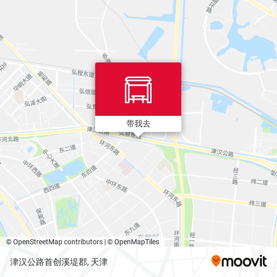 津汉公路首创溪堤郡地图