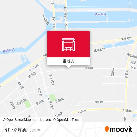 创业路炼油厂地图