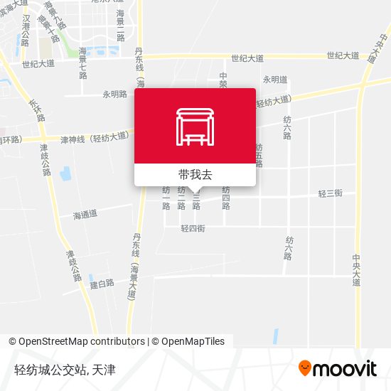 轻纺城公交站地图