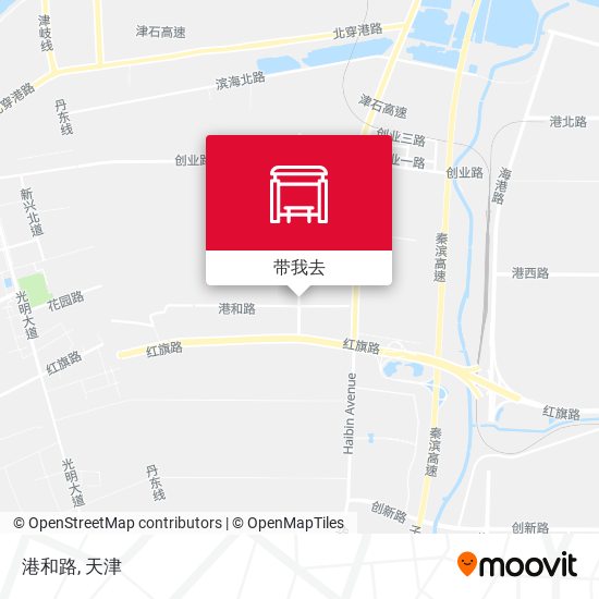 港和路地图