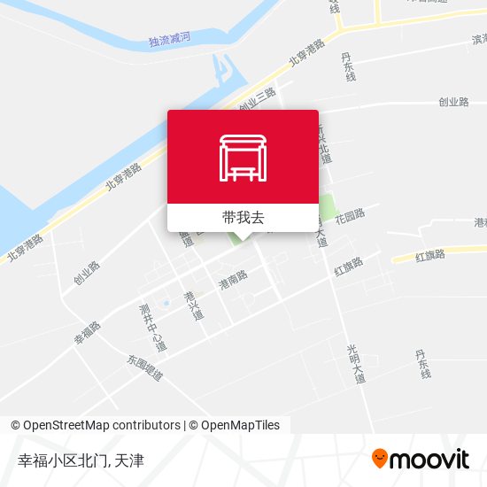 幸福小区北门地图