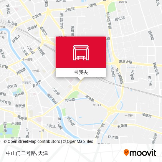 中山门二号路地图