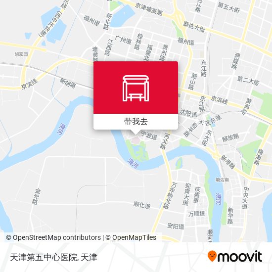 天津第五中心医院地图