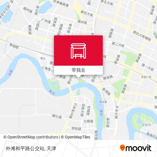 外滩和平路公交站地图