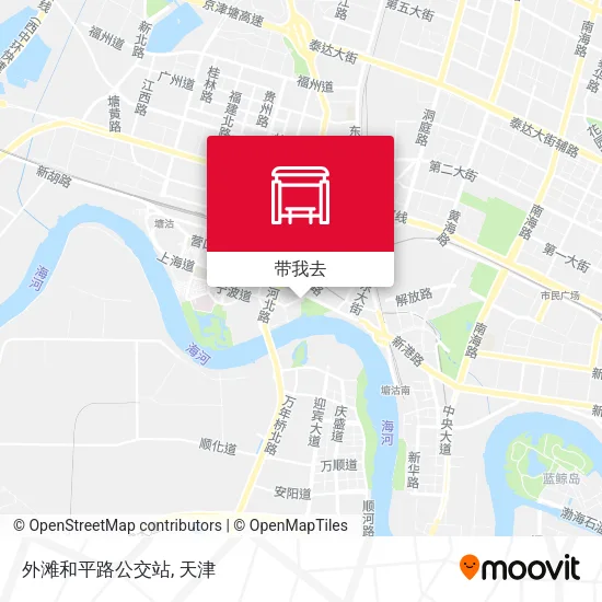 外滩和平路公交站地图