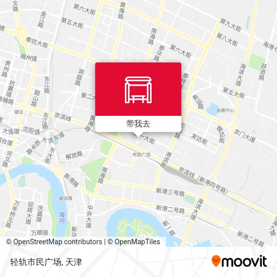 轻轨市民广场地图