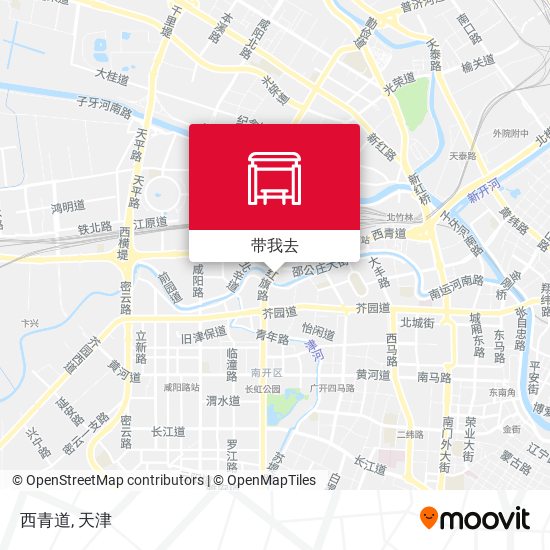 西青道地图
